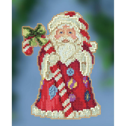 Mill Hill JS20-2016 Candy Cane Santa Counted Cross Stitch Kit