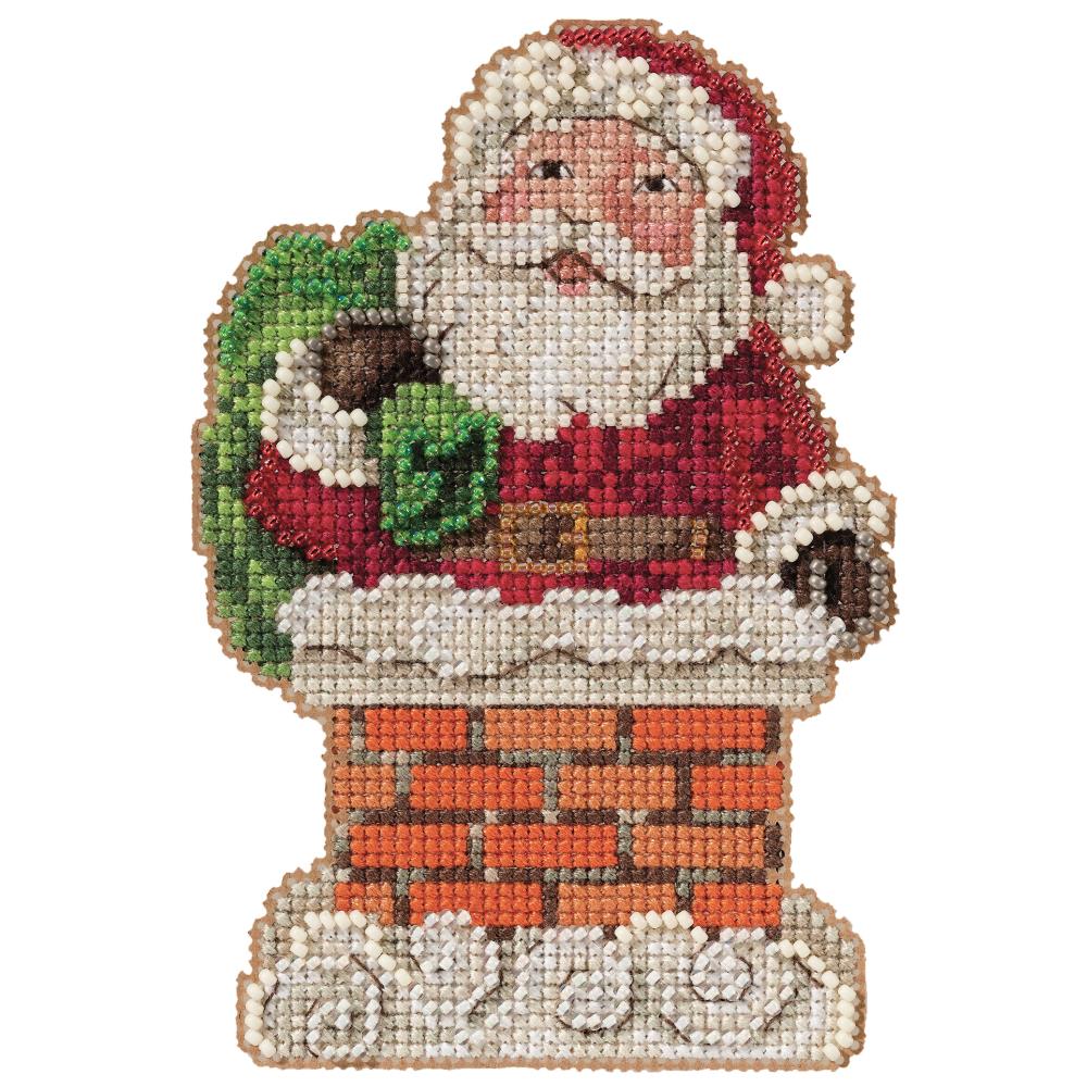 Mill Hill JS20-2112 Jim Shore Santa in Chimney Counted Cross Stitch Kit
