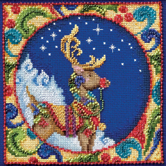 Mill Hill JS30-4101 Jim Shore Reindeer Counted Cross Stitch Kit
