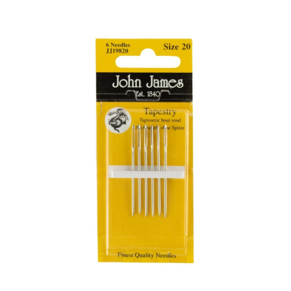 John James Tapestry Needles Size 20 Pack of Six