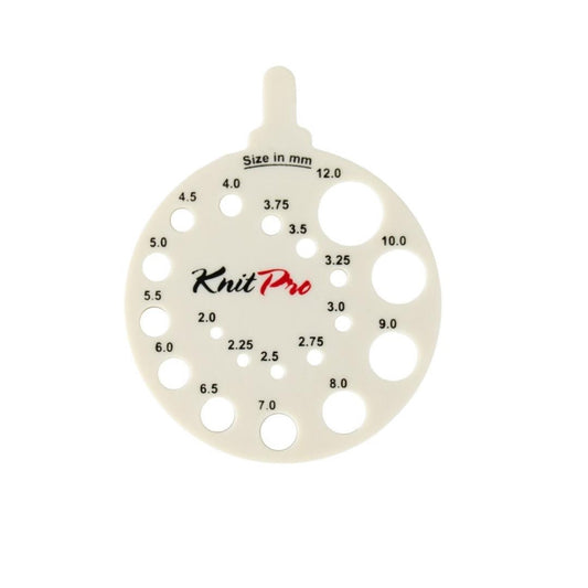 KnitPro 10991 Knitting Needle View Sizer-Ivory Round