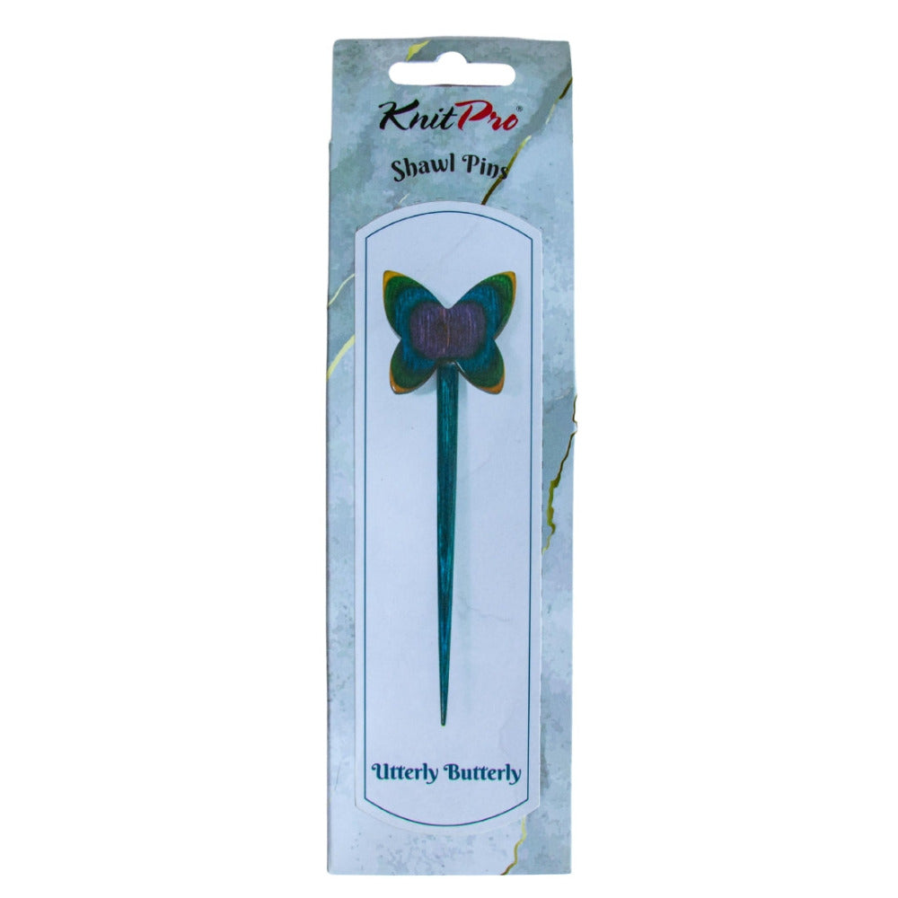 KnitPro 20934 Flora Utterly Butterly Timber Shawl Pin package