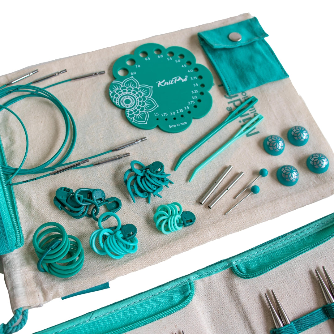 KnitPro 36302 The Mindful Collection "Believe Set" of Interchangeable Circular Knitting Needles and Accessories