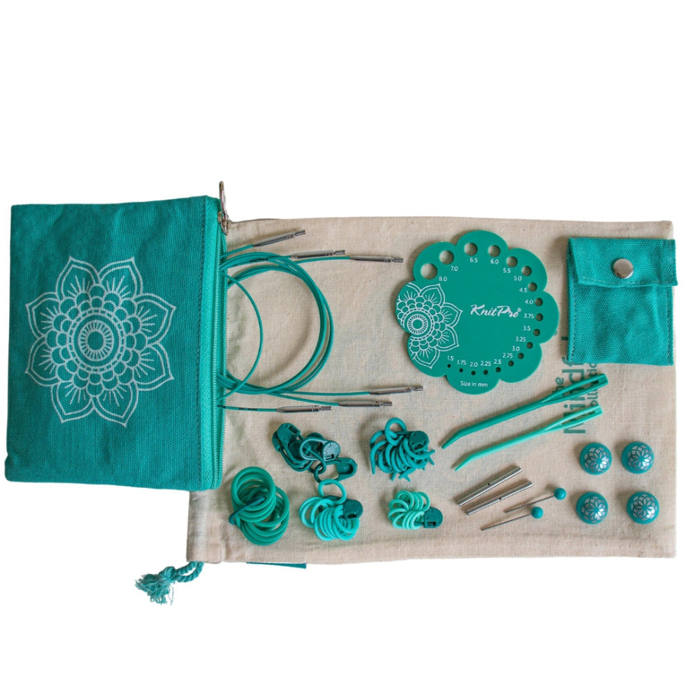 KnitPro 36302 The Mindful Collection "Believe Set" of Interchangeable Circular Knitting Needles and Accessories