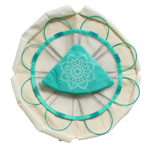 KnitPro The Mindful Collection "Explore Set" of Fixed Circular Lace Knitting Needles- 25cm, and Accessories