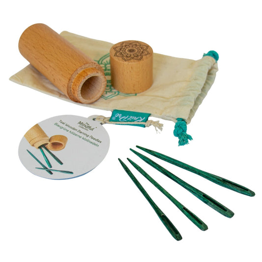 KnitPro 36635 The Mindful Collection Teal Wooden Darning Needles