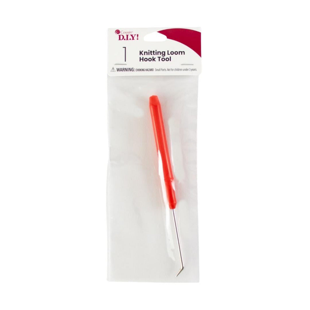 Cousin DIY Silver and Red Loom Hook Tool