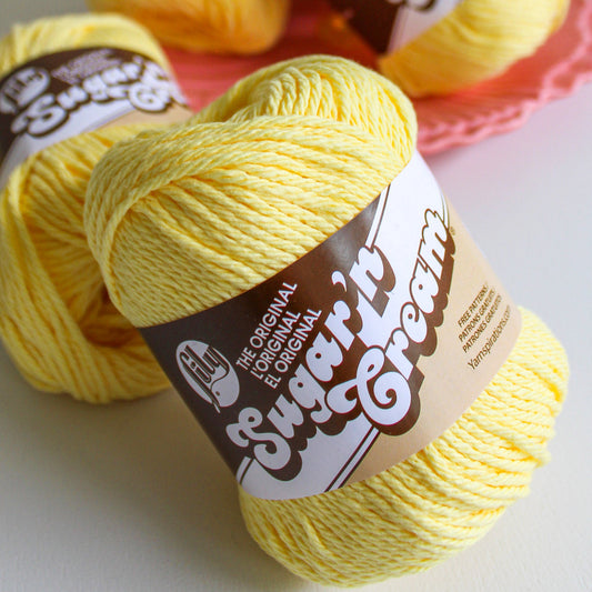 Lily Sugar 'n Cream 10 Ply Solids Yellow