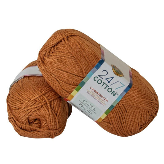 Lion Brand 24/7 Cotton 761-186G Amber