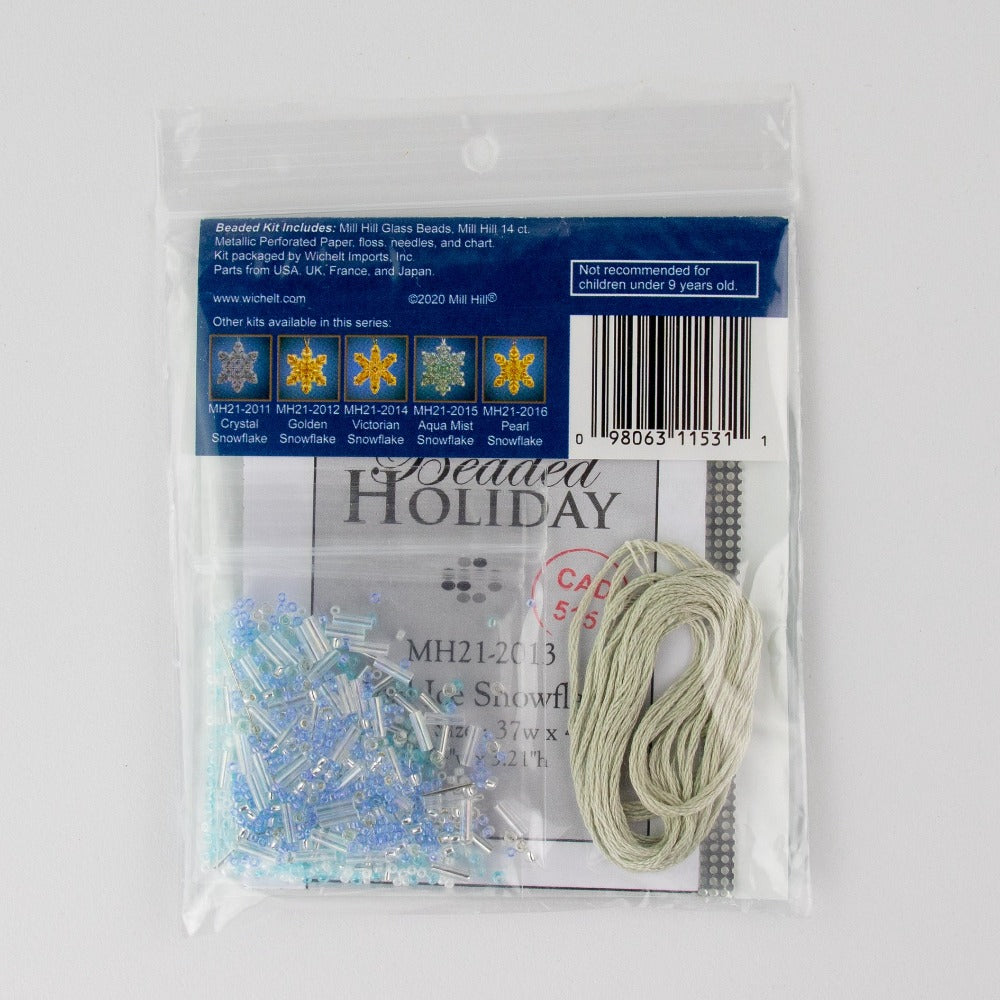 Mill Hill MH21-2013 Opal Ice Snowflake Counted Cross Stitch Kit