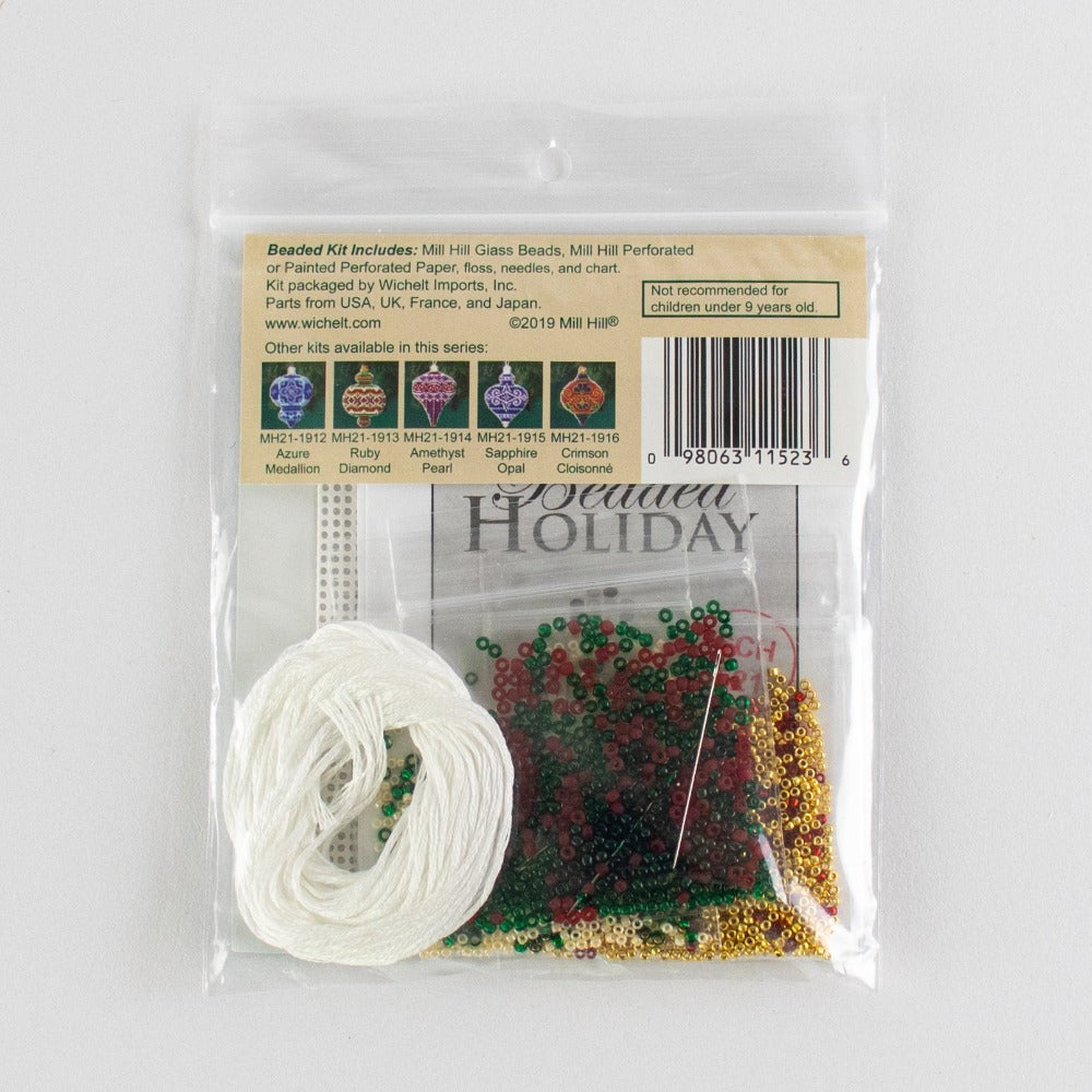 Mill Hill MH21-1911 Emerald Flourish Counted Cross Stitch Kit