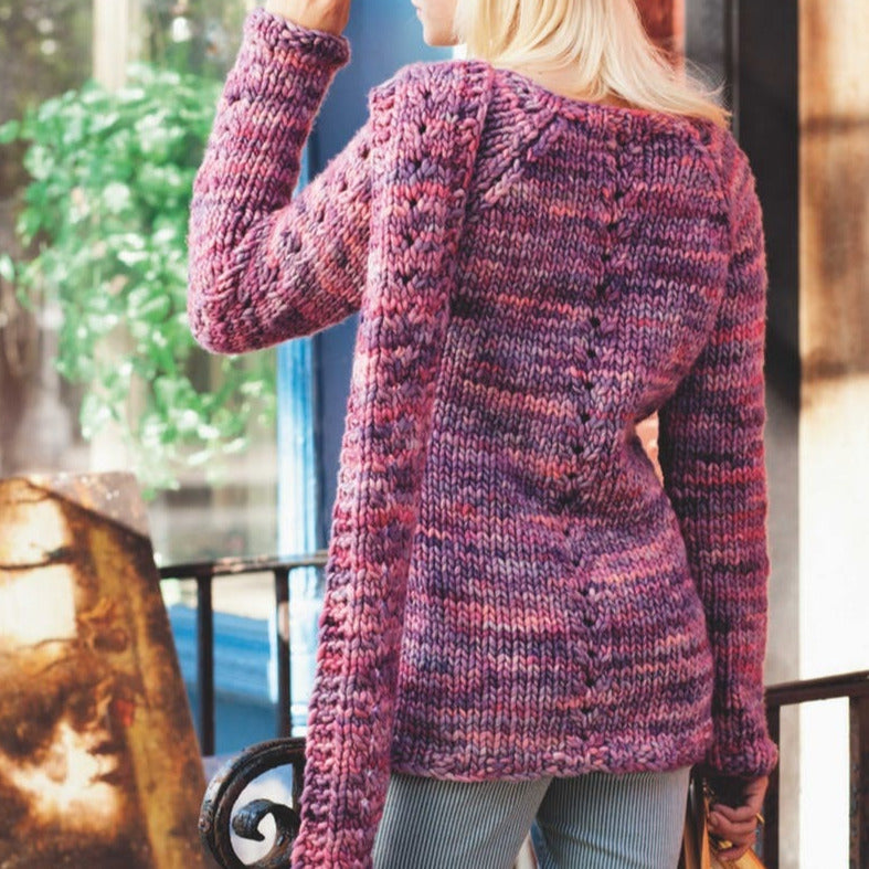 Malabrigo Book 7 "Rasta in Brooklyn" Park Slope Eyelet Sweater and Scarf