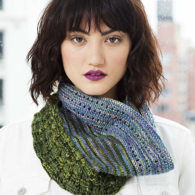 Malabrigo Book 10 Rios Pier 63 Multi Patterned Cowl