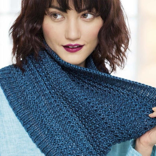 Malabrigo Book 10 Rios Waterfront Textured Rib Cowl