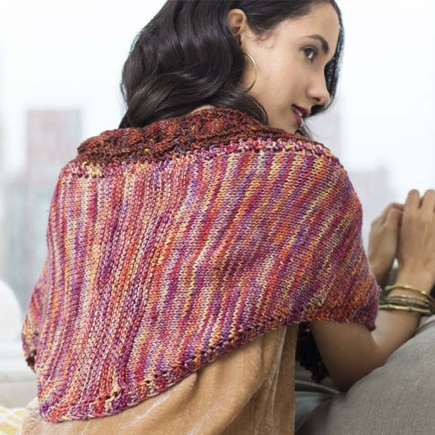 Malabrigo Book 10 Rios Clement Lace Edged Shawl