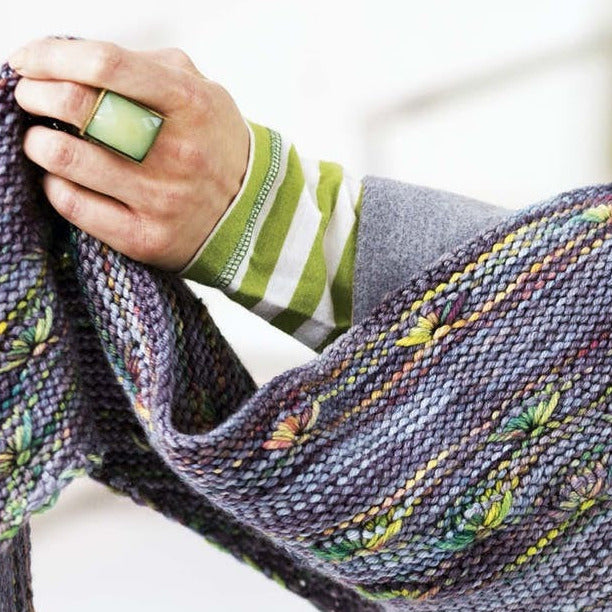 Malabrigo Book 10 Rios Lehigh Wide Angle Shawl