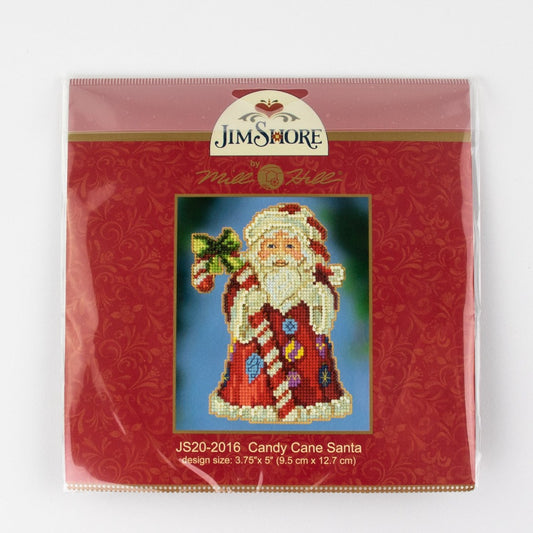 Mill Hill JS20-2016 Candy Cane Santa Counted Cross Stitch Kit