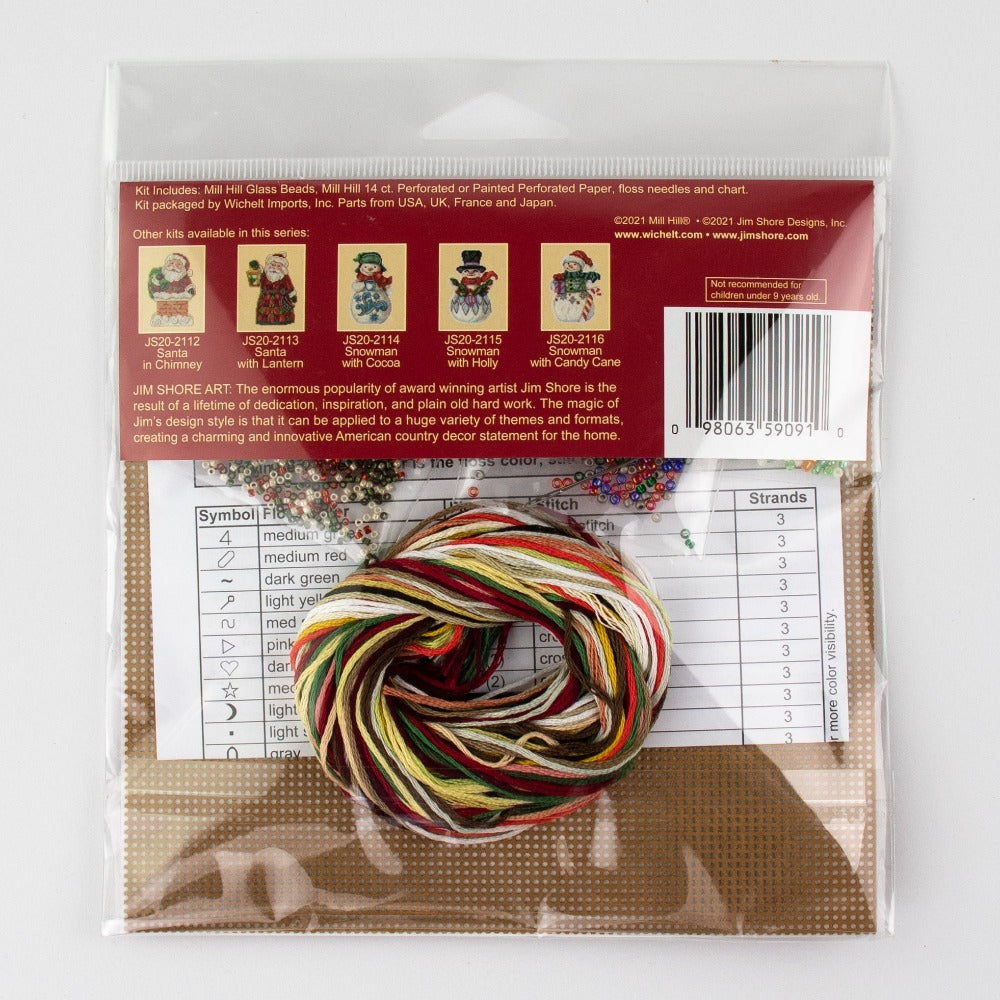 Mill Hill JS20-2111 Jim Shore Santa With Lights Counted Cross Stitch Kits