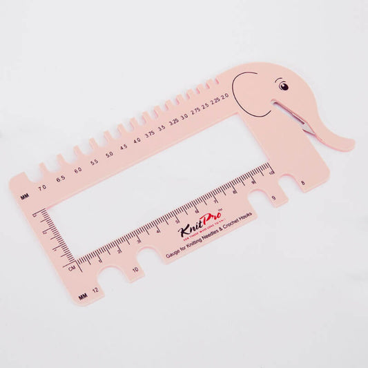 Knit Pro 10994 Knitting Needle and Crochet Hook View Sizer Blush