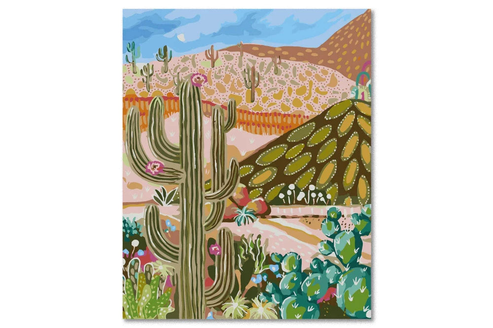 Journey of Something Cactus Valley Paint By Numbers Kit