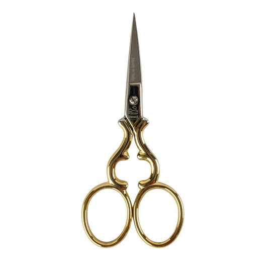 Premax Gold Plated Filigree Handle 3-1/2 Inch/8.89cm Scissors
