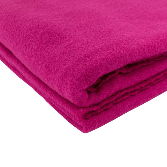 Pure Merino Wool Cot Size Blanket Hot Pink