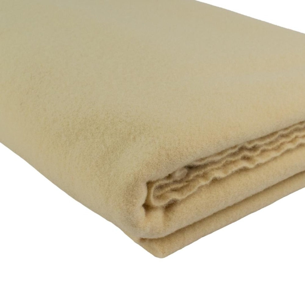 Pure Merino Wool Cot Size Blanket Pale Lemon