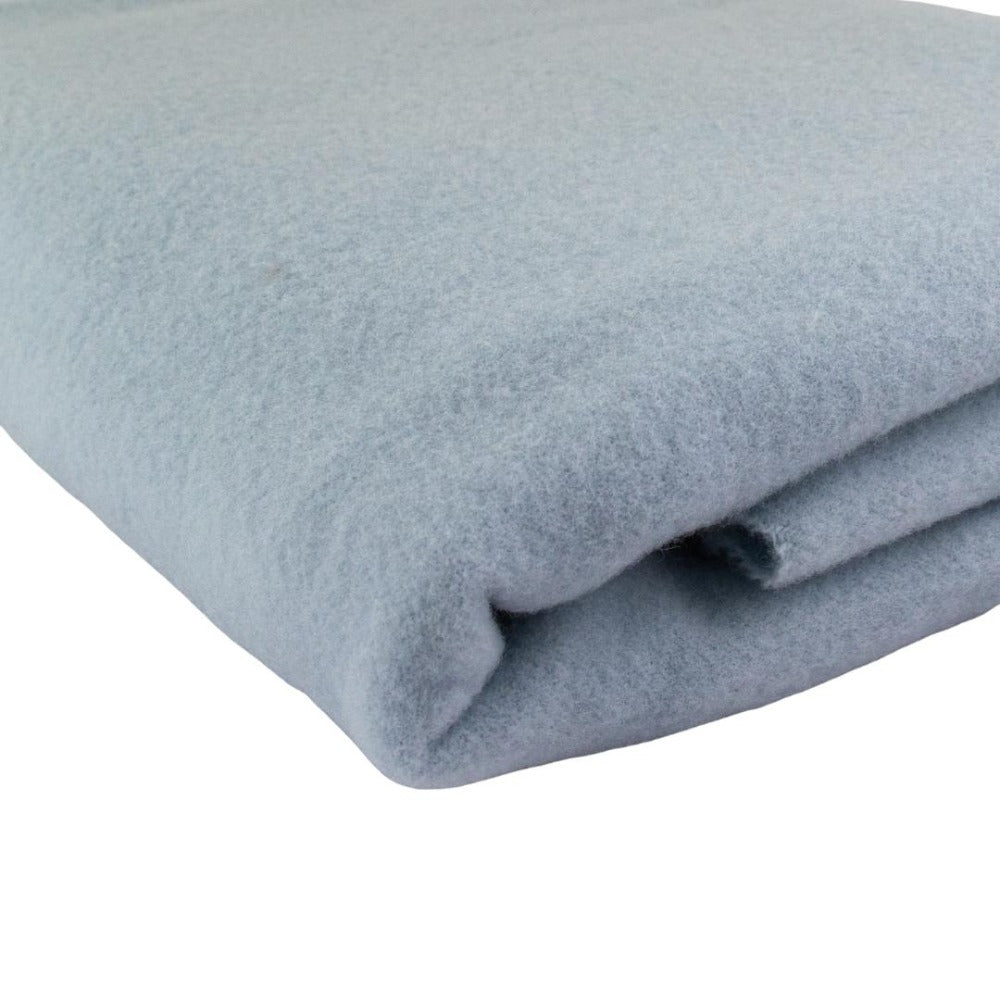 Pure Merino Wool Cot Size Blanket Baby Blue