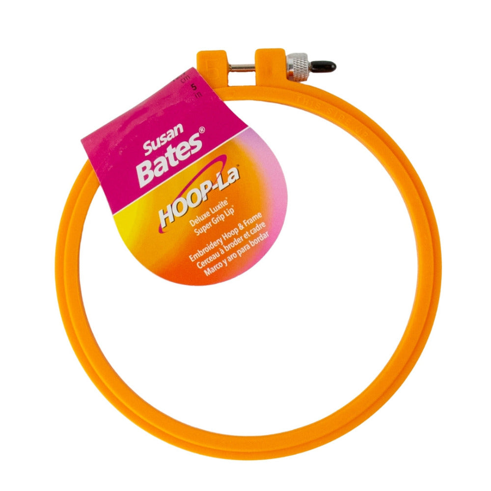 Susan Bates Hoopla Brights 12.7cm/5 Inch Embroidery Hoop Apricot