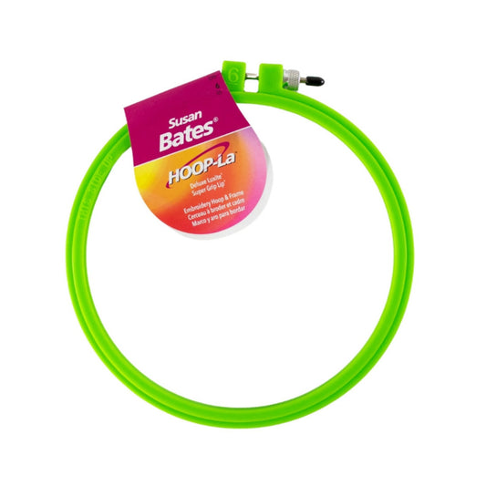 Susan Bates Hoopla Brights 15.2cm/6 Inch Molded Plastic Embroidery Hoop Green