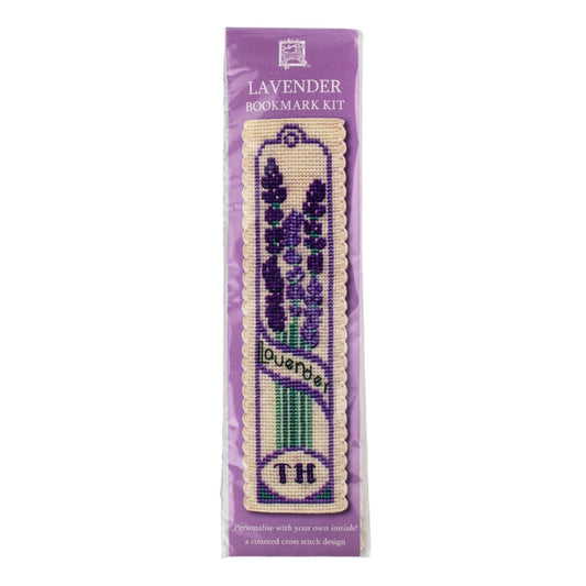 Textile Heritage Lavender Bookmark Counted Cross Stitch Kit