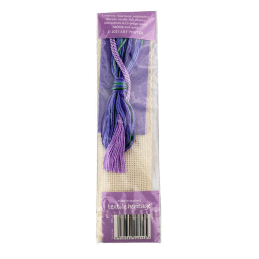 Textile Heritage Lavender Bookmark Counted Cross Stitch Kit