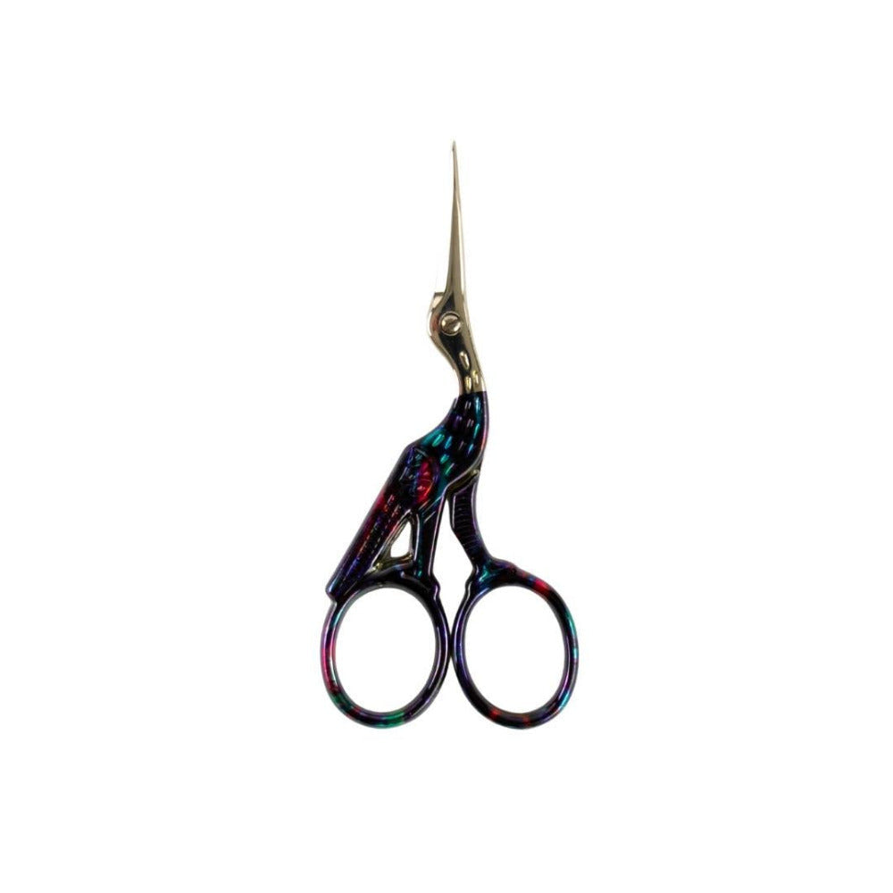 ToolTron Stained Glass Stork Scissor 3-1/2 inch/ 8.89cm