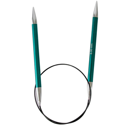 KnitPro Zing Fixed Circular Knitting Needle 8.00mm/60cm