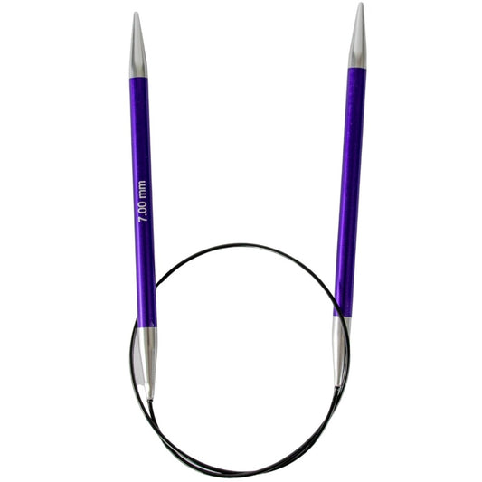 KnitPro Zing Fixed Circular Knitting Needle 7.00mm/60cm