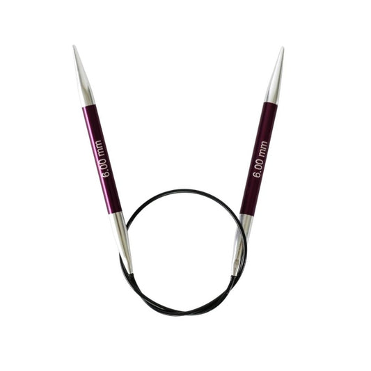 KnitPro Zing Fixed Circular Knitting Needle 6.00mm/40cm
