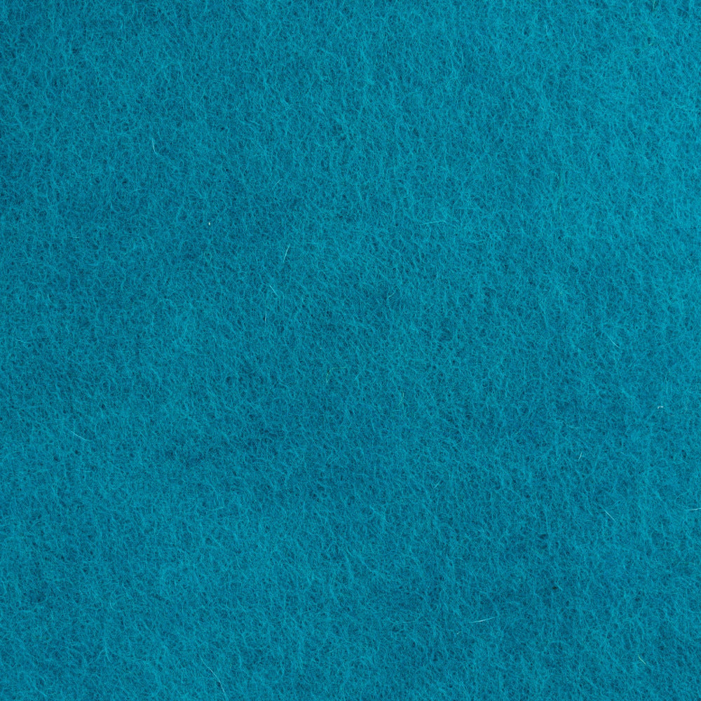 Nepalese Pure Wool Felt Teal 30cm x 30cm