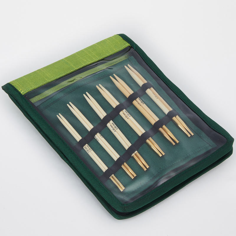 KnitPro Bamboo Interchangeable Circular Knitting Needle Deluxe Set