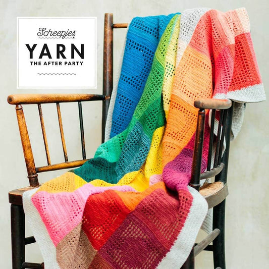 Scheepjes Yarn The After Party 127 "Rainbow Dots Blanket" Crochet Pattern