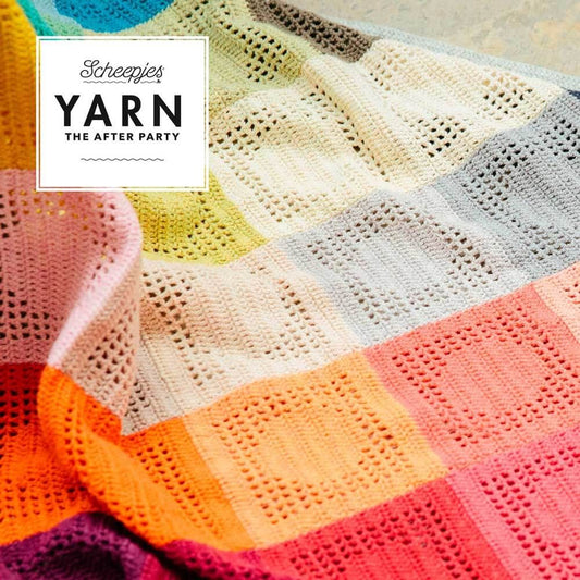 Scheepjes Yarn The After Party 127 "Rainbow Dots Blanket" Crochet Pattern